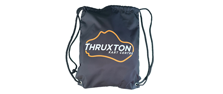 Image of Thruxton Kart Centre Drawstring Bag