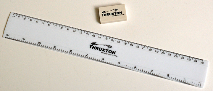 Image of Thruxton rubber and ruler set